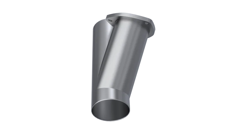 QTP 3.5in Weld-On QTEC Exhaust Cutout Y-Pipe - Main Product View