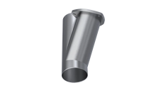 Load image into Gallery viewer, QTP 3.5in Weld-On QTEC Exhaust Cutout Y-Pipe - Main Product View