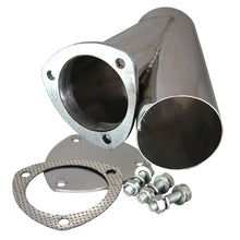 Load image into Gallery viewer, QTP 3.5in Weld-On QTEC Exhaust Cutout Y-Pipe - Installation View