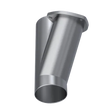 Load image into Gallery viewer, QTP 3.5in Weld-On QTEC Exhaust Cutout Y-Pipe - Main Product View