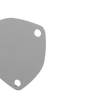 Load image into Gallery viewer, QTP 3in Bolt-On QTEC 3 Bolt Cover Plate - Side View