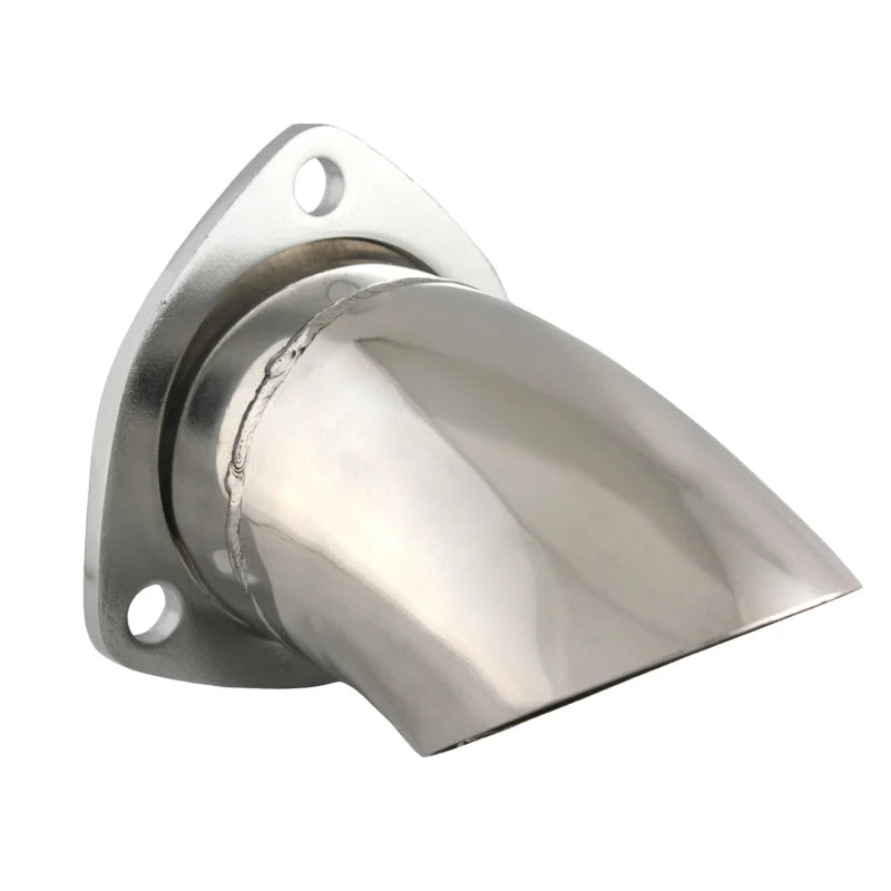 QTP 3in Bolt-On QTEC Adjustable Turn Down - Side View