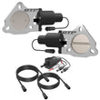 Load image into Gallery viewer, QTP 3in Bolt-On QTEC Dual Electric Cutout Valves - Pair - Side View