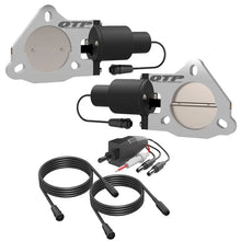 Load image into Gallery viewer, QTP 3in Bolt-On QTEC Dual Electric Cutout Valves - Pair - Side View