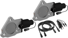 Load image into Gallery viewer, QTP 3in Bolt-On QTEC Dual Electric Cutout Valves - Pair - Back View