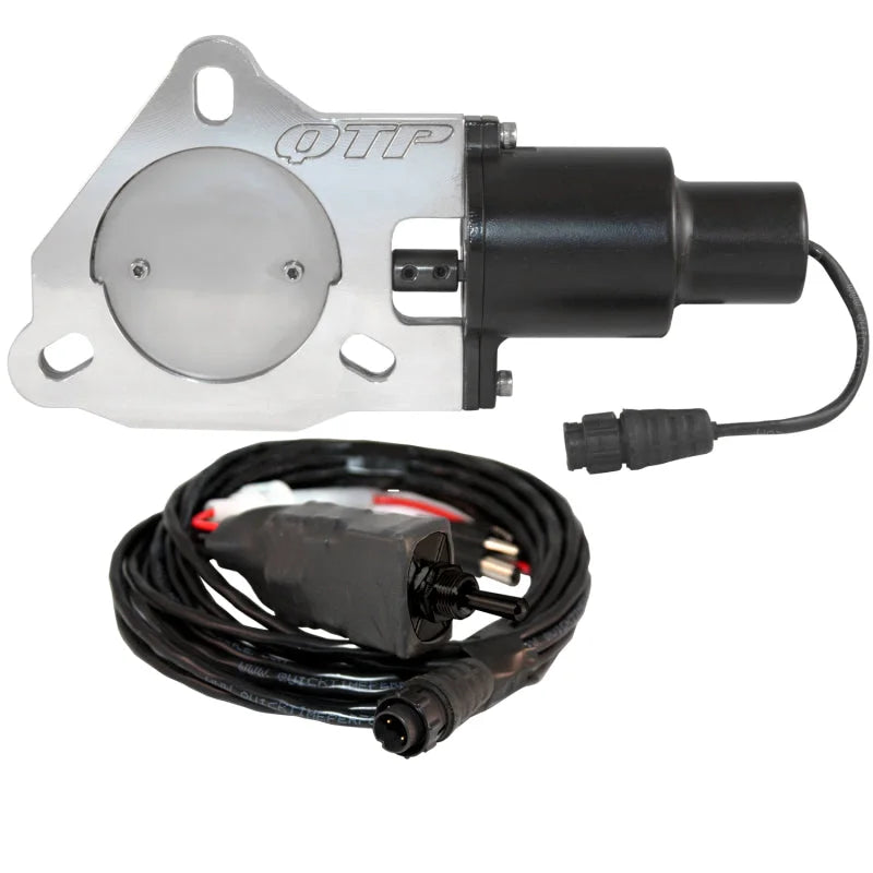 QTP 3in Bolt-On QTEC Electric Cutout Valve - Single - Installation View