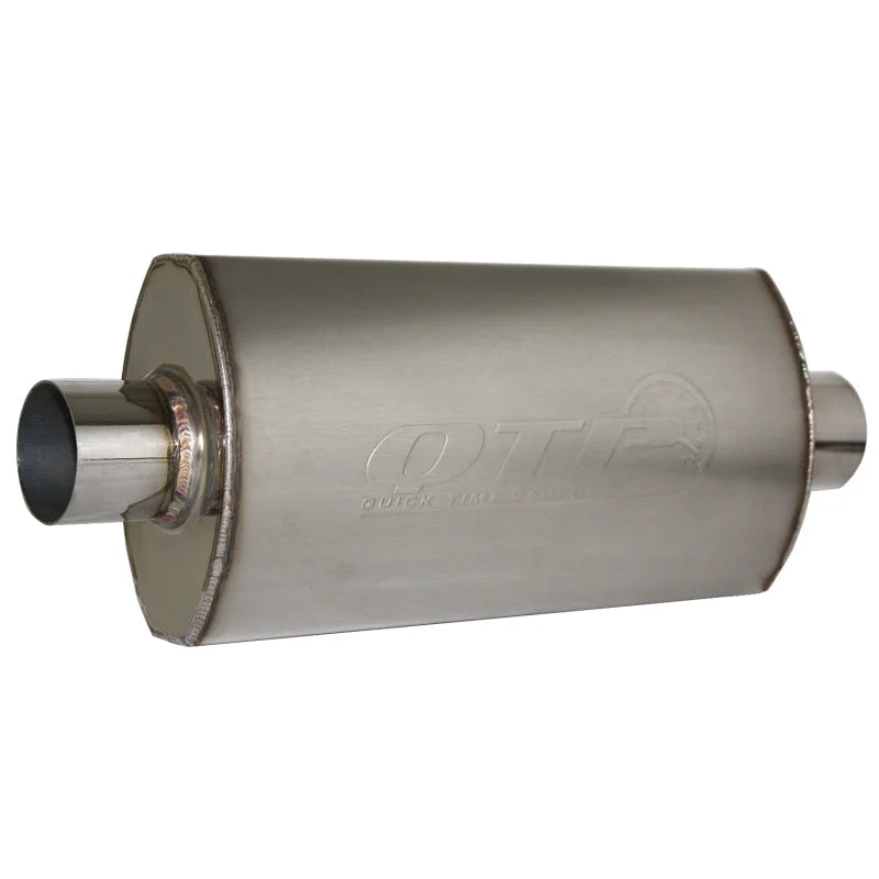 QTP 3in Weld-On 304SS AR3 Muffler - Main Product View