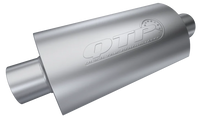 Load image into Gallery viewer, QTP 3in Weld-On 304SS AR3 Muffler - Side View