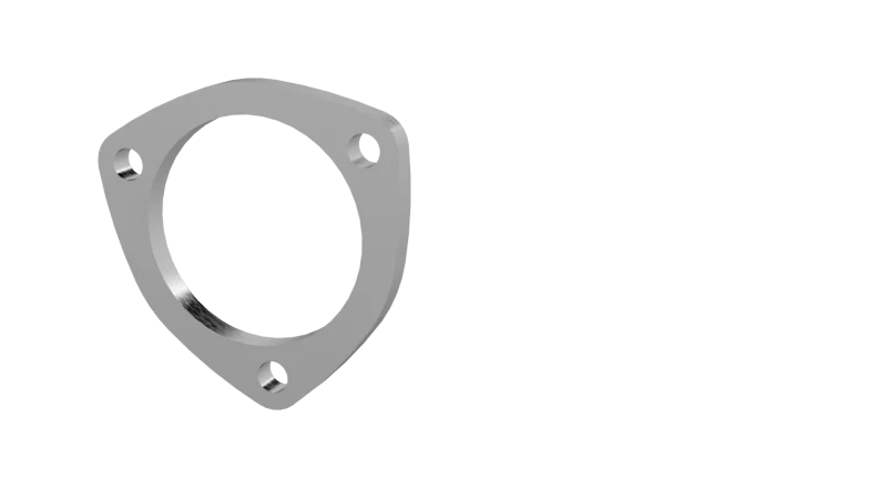 QTP 3in Weld-On QTEC 3 Bolt Flange - Side View