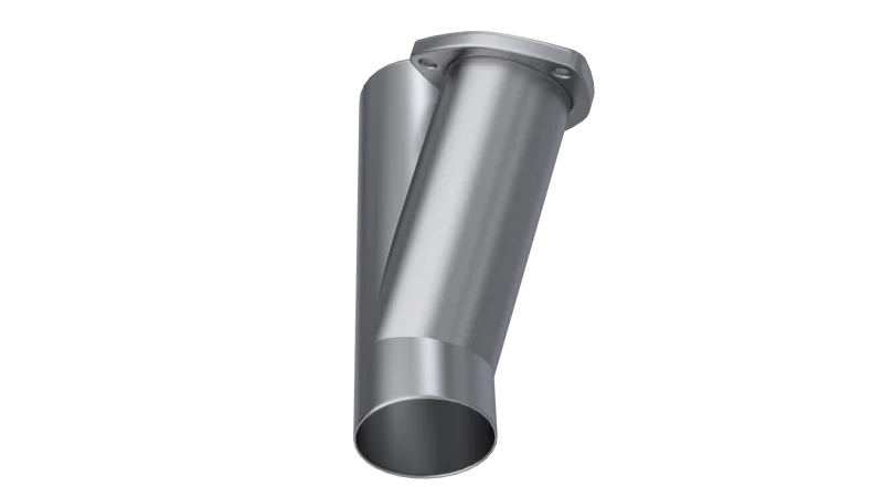 QTP 3in Weld-On QTEC Exhaust Cutout Y-Pipe - Main Product View