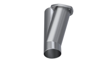 Load image into Gallery viewer, QTP 3in Weld-On QTEC Exhaust Cutout Y-Pipe - Main Product View