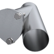 Load image into Gallery viewer, QTP 3in Weld-On QTEC Exhaust Cutout Y-Pipe - Side View