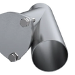 Load image into Gallery viewer, QTP 3in Weld-On QTEC Exhaust Cutout Y-Pipe - Side View