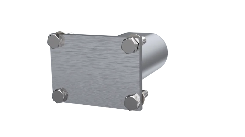 QTP 3in Weld-On QTEC Low Profile Conncetion Oval Tube Kit - Main Product View