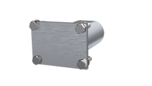 Load image into Gallery viewer, QTP 3in Weld-On QTEC Low Profile Conncetion Oval Tube Kit - Main Product View