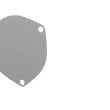 Load image into Gallery viewer, QTP 4in Bolt-On QTEC 3 Bolt Cover Plate - Side View