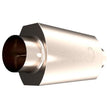 Load image into Gallery viewer, QTP 4in Weld-On 304SS AR3 Muffler - Side View