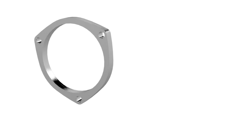 QTP 4in Weld-On QTEC 3 Bolt Flange - Main Product View