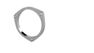 QTP 4in Weld-On QTEC 3 Bolt Flange - Main Product View