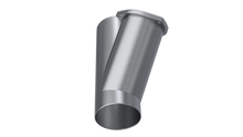 Load image into Gallery viewer, QTP 4in Weld-On QTEC Exhaust Cutout Y-Pipe - Main Product View