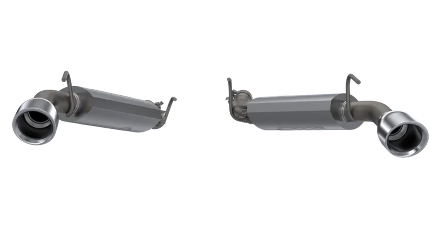 2014-2015 Chevrolet Camaro SS 6.2L QTP AR3 Axle Back - Back View