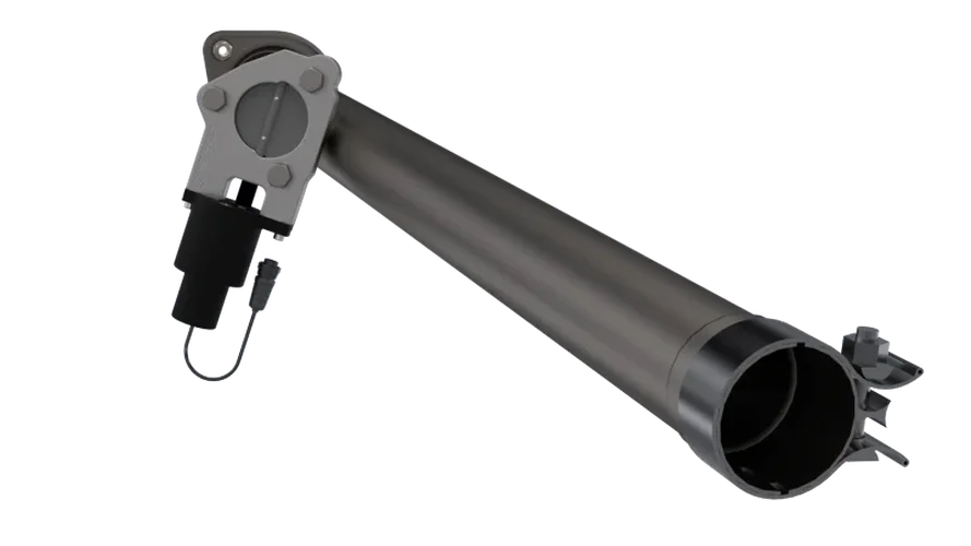 2015-2020 Ford F-150 QTP Aggressor Cutout Pipe - Back View