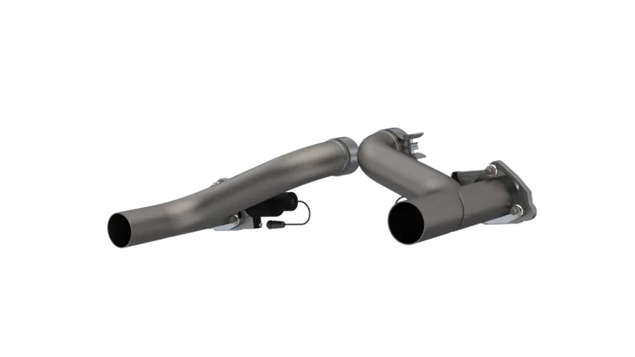 2010-2015 Chevrolet Camaro SS QTP Aggressor Cutout Pipes - Side View