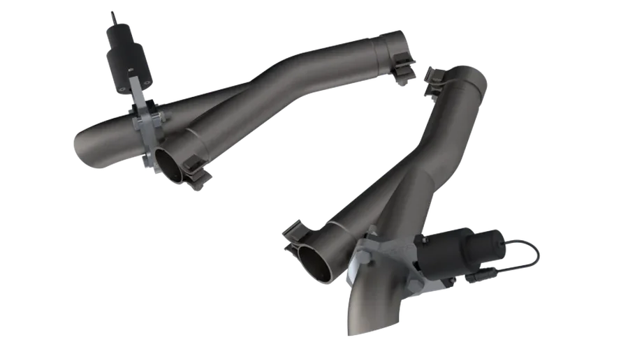 2011-2024 Dodge Durango 5.7L QTP Aggressor Cutout Pipes - Installation View