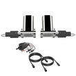 Load image into Gallery viewer, QTP Bolt-On QTEC Dual Low Profile Oval Electric Cutout Valves - Pair - Back View