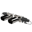 Load image into Gallery viewer, QTP Bolt-On QTEC Dual Low Profile Oval Electric Cutout Valves - Pair - Installation View