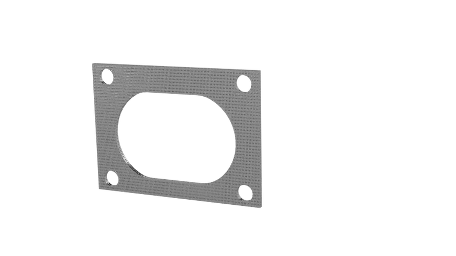 QTP Bolt-On QTEC Low Profile 4 Bolt Gasket - Side View