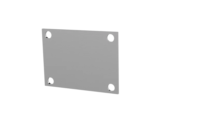QTP Bolt-On QTEC Low Profile Cover Plate - Side View