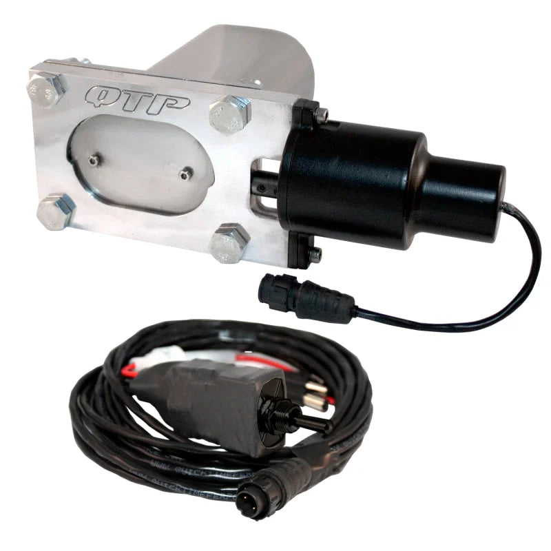 QTP Bolt-On QTEC Low Profile Oval Electric Cutout Valve - Installation View