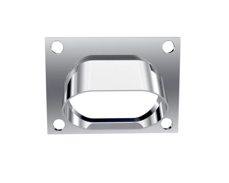 QTP Bolt-On QTEC Low Profile Oval Turn Down - Side View