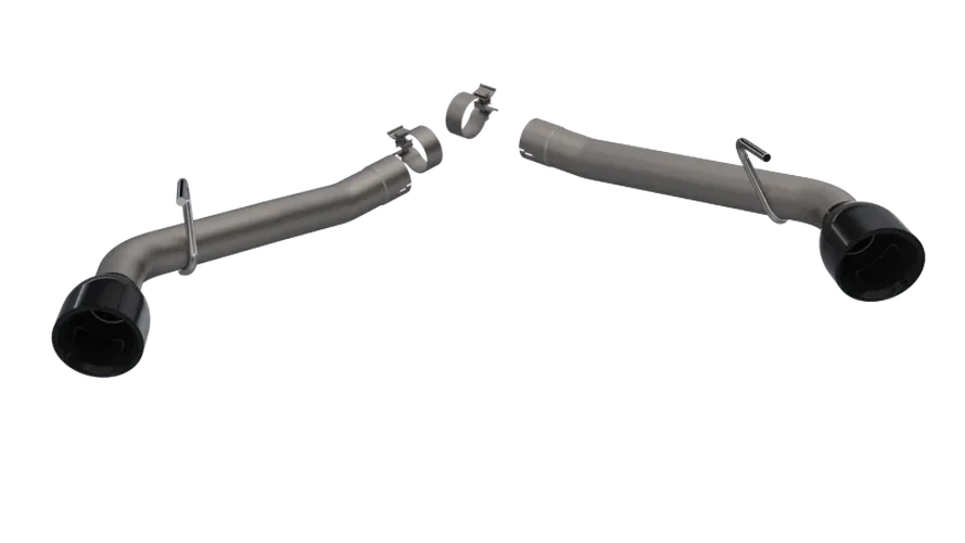 2010-2013 Chevrolet Camaro SS QTP Eliminator Axle Back Black Tips - Back View