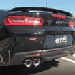 Load image into Gallery viewer, 2016-2024 Chevrolet Camaro SS  QTP Screamer Axle Back Quad Tip Bumper - Side View