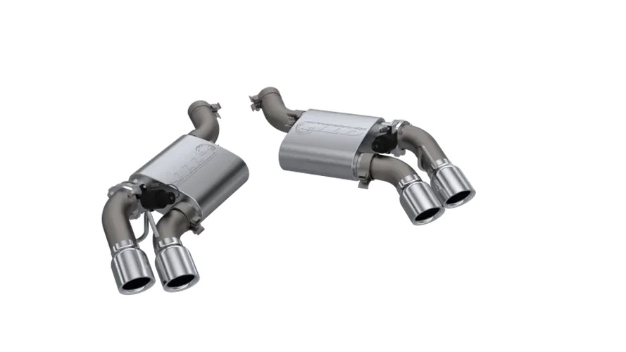 2016-2024 Chevrolet Camaro SS  QTP Screamer Axle Back Quad Tip Bumper - Back View