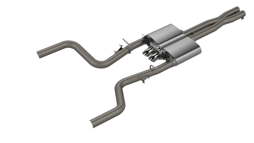 2015-2023 Dodge Challenger 5.7L QTP Screamer Cat Back - Side View