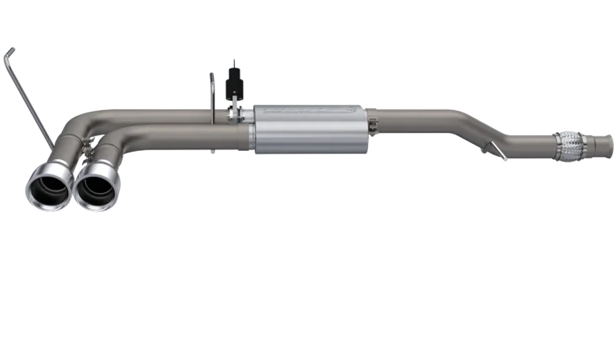 2014-2018 Silverado/Sierra QTP Screamer Side Exit Cat Back - Back View