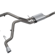 Load image into Gallery viewer, 2014-2018 Silverado/Sierra QTP Screamer Split Rear Exit Cat Back - Back View