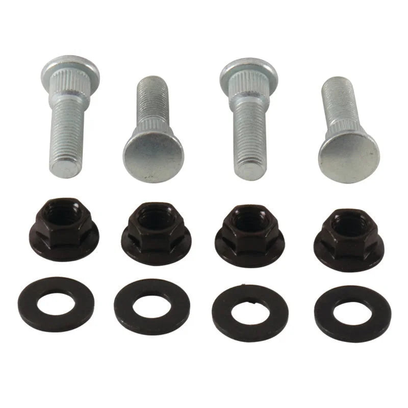 QuadBoss 04-06 Yamaha YFM350R Raptor Front Wheel Stud & Nut Kit
