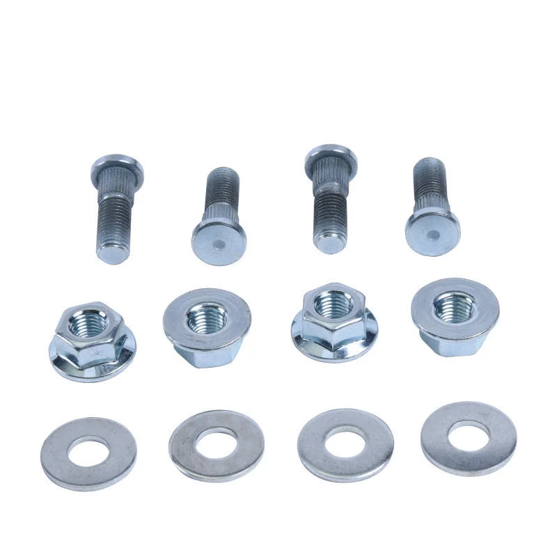 QuadBoss 08-14 Kawasaki KFX450R Front Wheel Stud & Nut Kit