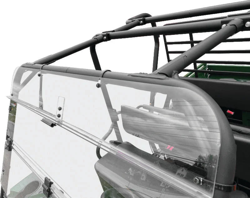 QuadBoss 09-22 Kawasaki KAF620M Mule 4010 4x4 Windbreak Folding Windshield - Side View