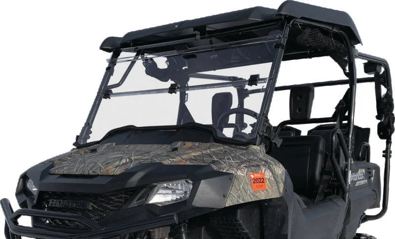 QuadBoss 14-22 Honda SXS700 Pioneer 700 Windbreak Folding Windshield - Main Product View