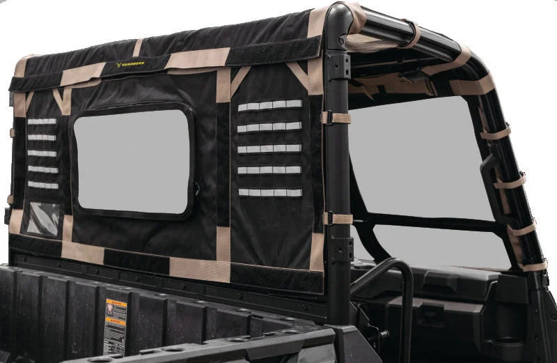 QuadBoss 15-19 Polaris Ranger 1000 Diesel Soft Rear Window - Side View
