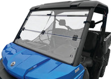 Load image into Gallery viewer, QuadBoss 16-22 Can-Am Defender HD10 Windbreak Folding Windshield - Main Product View