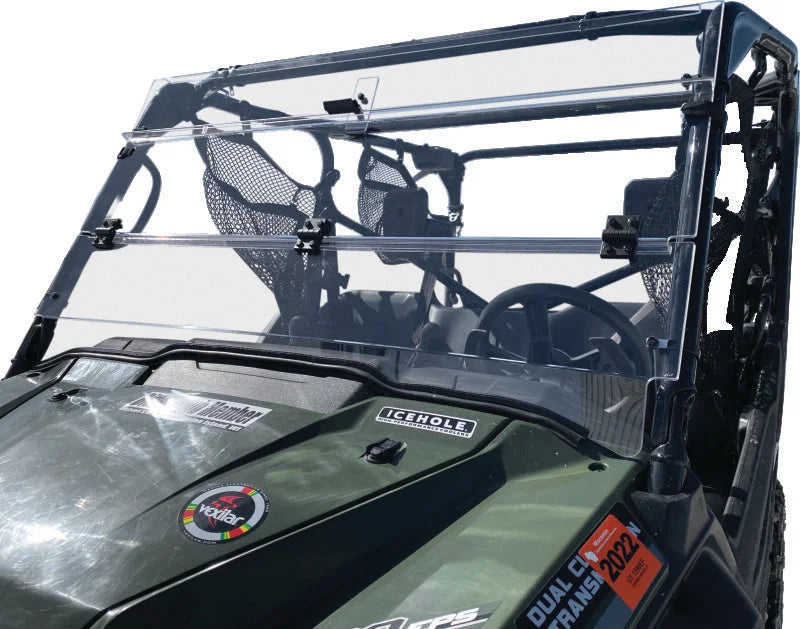 QuadBoss 16-22 Honda SXS1000 Pioneer 1000 Windbreak Folding Windshield - Main Product View