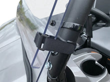 Load image into Gallery viewer, QuadBoss 16-22 Kawasaki KAF820 Mule Pro-DX Windbreak Folding Windshield - Side View