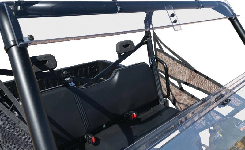 QuadBoss 2013 Polaris Ranger Crew 800 Windbreak Folding Windshield - Back View