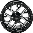 Load image into Gallery viewer, QuadBoss Barbwire 14X7 - 5+2 - 4/110 - Black Machined - Main Product View